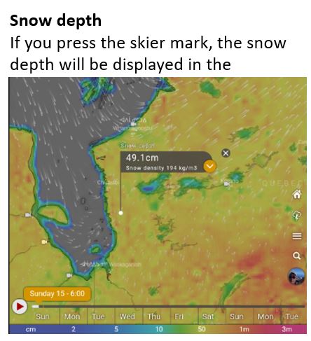 Snow depth