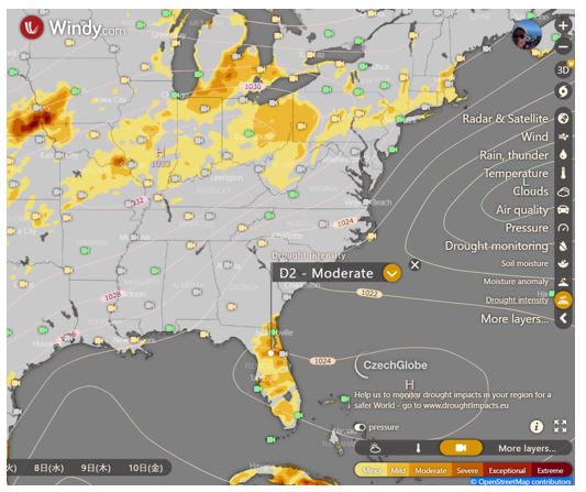 Layer Drought intensity